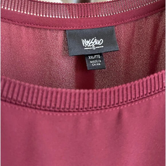 Maroon Mossimo tunic top. Size XXL. - Picture 4 of 6